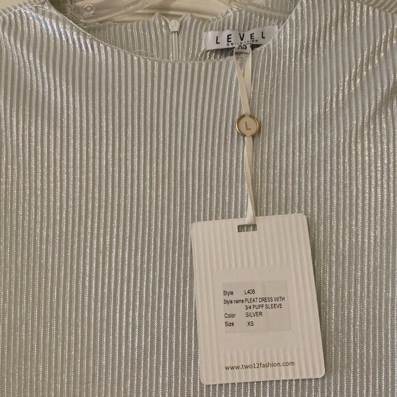 Elegant Pleated Dress - Picture 2 of 5